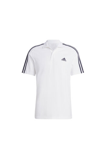 adidas M 3S Pq Ps Ανδρικό μπλουζάκι πόλο casual IC9312 Λευκό