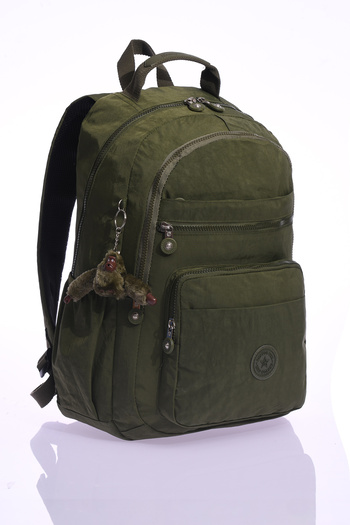 By Hakan Eba-8861 Klinkır School Bag Backpack Daily Trip Sports Travel Holiday Green with Multi-Compartment Laptop Compartment