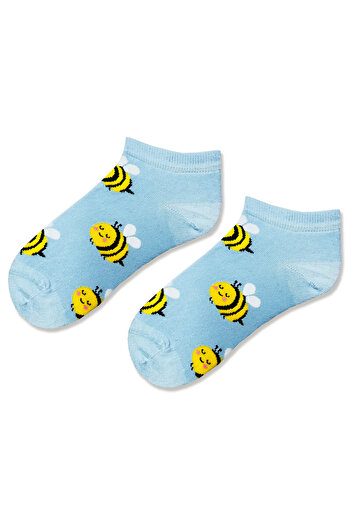 Socks Stations Унисекс светли чорапи с шарки, кутия от 6 броя