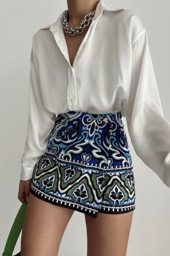 khar FUSTA SCURTĂ CU MODEL WAVE