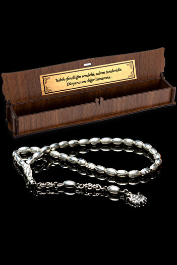 OTTOTESBİH Wrist Size Metal Rosary with Ottoman State Coat of Arms