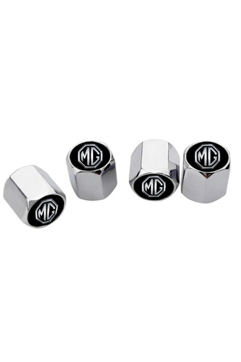GARDENAUTO Mg Zs Valve Cover and Keychain Set Stainless Steel Chrome Set