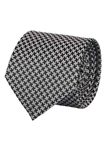 Esgue Hand Made 7.5 cm Black and White Patterned Tie