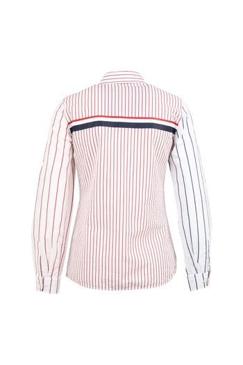 U.S. Polo Assn. US Polo AssnSlim Fit Shirt galléros csíkos piros női ing CUPE