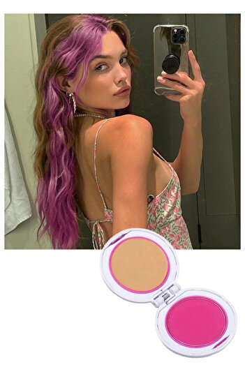 TAKIŞTIR Kadın Pembe Renk Saç Tebeşiri
