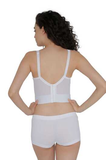 Yevda Women's White Meddle Bra