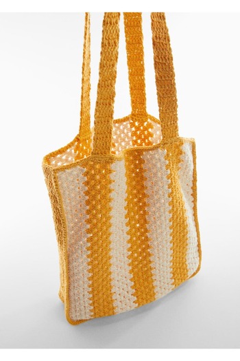 MANGO Woman Buckle Crochet Bag