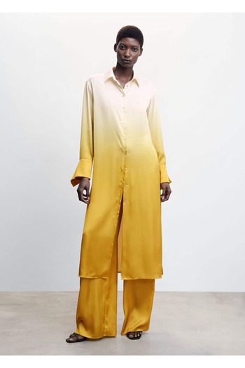 MANGO Woman Gradient Satin Pants