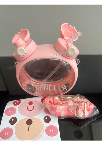 esayplastik 750 ml Round Teddy Bear Flask - Drinker Round Pad