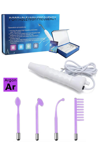 YMR Yüksek Frekans Cilt Bakım Cihazı Mor Argon Işık Prob Acne İçin High Frequency Cihazı