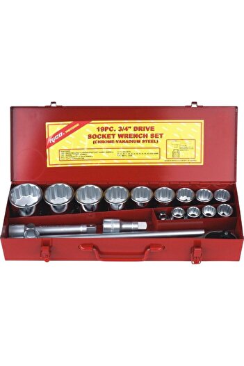 Rico Rico 19 Pc 3/4 Mesh Socket Set 12 Corners