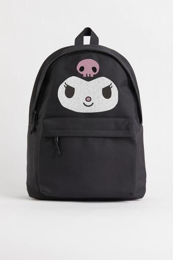 Touz LAGOM MODA Kuromi Face Printed Unisex Backpack