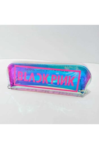 AlpCollection Hologram Blackpink Kpop Pen Holder Zippered Makeup Bag