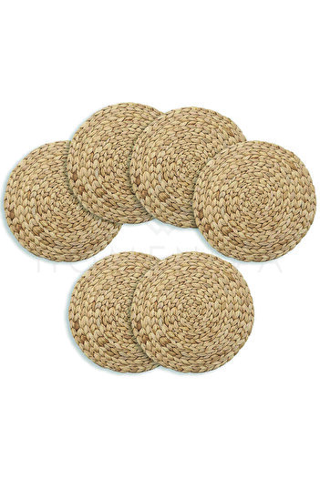 MİEN Ikea Soare Wicker Knitted Placemat, Wicker Placemat, Wicker Placemat