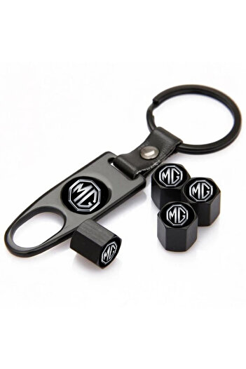 GARDENAUTO Mg Marvel R - Stainless Steel Valve Cap and Keychain Set