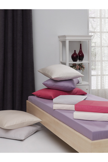 Menderes Home Lanotte Satin - Single Person Fitted Pillow Plain Painting Cream