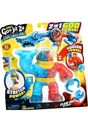 GIOCHI PREZIOSI Goojitzu Hgjz Sea Double Goo Pack GJT43000 TYRO، لعبة شخصية مرنة