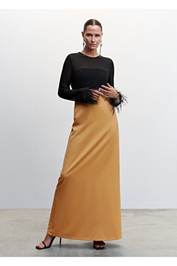 MANGO Woman Flowing Long Skirt