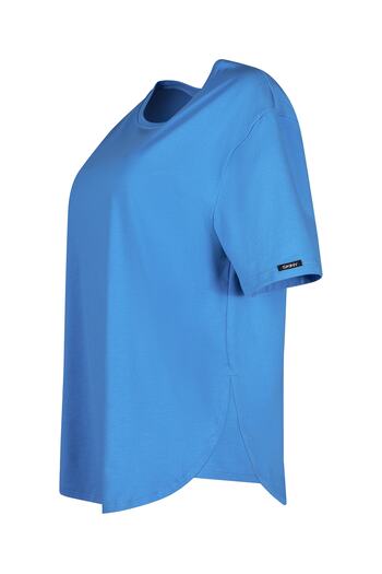 Skiny T-Shirt Pyjama mit kurzen Ärmeln, Rundhalsausschnitt und abgerundetem Saum