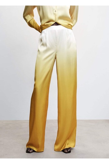 MANGO Woman Gradient Satin Pants