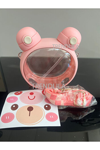 esayplastik 750 ml Round Teddy Bear Flask - Drinker Round Pad