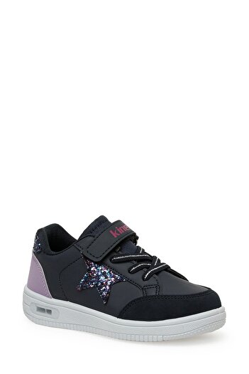 Kinetix MALIBU PU GIRL 3PR Navy Blue Girls' Sneakers