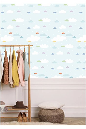 Piksel Grafik Sky Children's Room Wall Covering