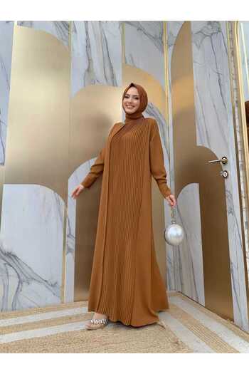 Bym Fashion Φόρεμα Ζώνης Πλισέ λεπτομέρειας γιακάς 3825 μαύρισμα