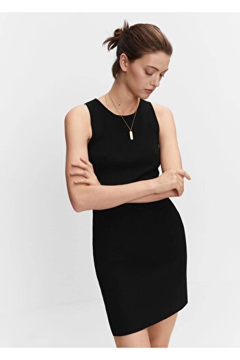 MANGO Woman Short Knit Dress