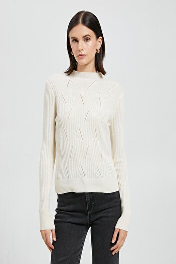 Koton Women's Ecru Sweater
