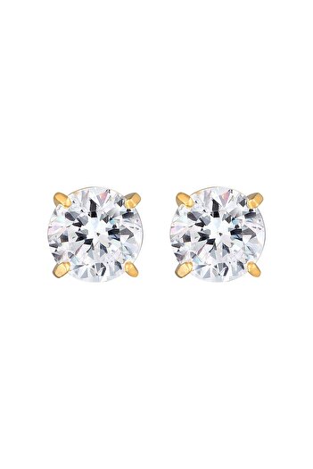 KUZZOI Ohrringe Basic Stecker Geo Kristalle 925 Silber
