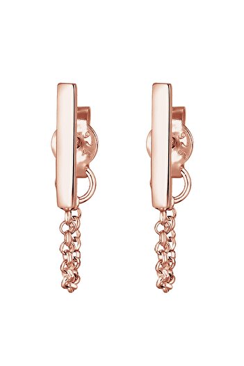 ELLI Ohrringe Kette Trend Geo Basic 925 Ayar Gümüş