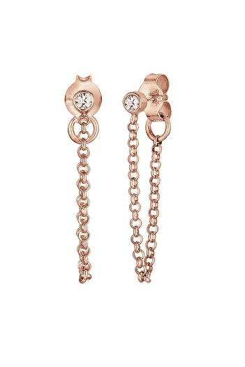 ELLI Ohrringe Kette Trend Geo Kristalle 925 Silber