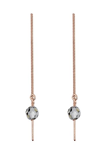 ELLI Ohrringe Kette Kugel Kristalle Eleganz Silber