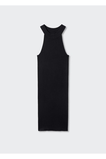 MANGO Woman Halter Yaka Triko Elbise