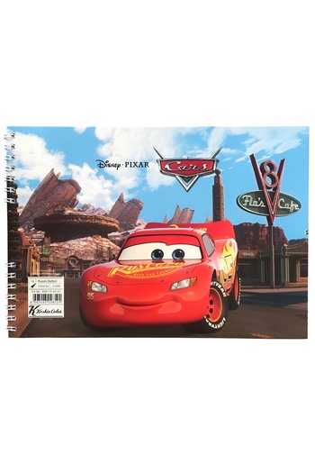 KESKİN COLOR Cars Spiral Unlined Luxury Picture Notebook 15 Sheets 17x25