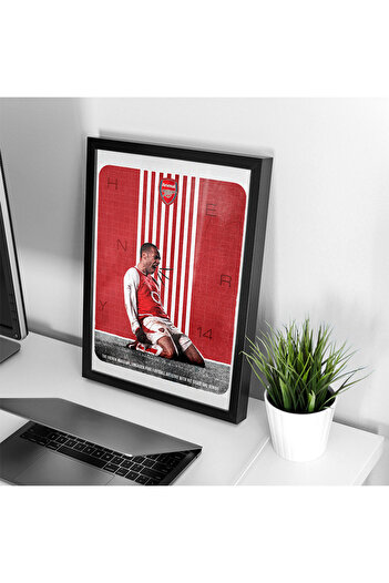 Sekiz Numara Thierry Henry Arsenal Unutulmazlar Serisi Poster