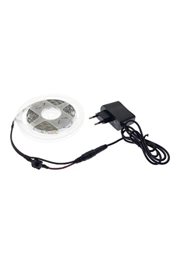 bt bayır teknoloji Mutfak Tezgah Üstü Için 2 m Beyaz Şerit Led12v Adaptör Tak Çalıştır Aç Kapa Anahtar 3 Çip