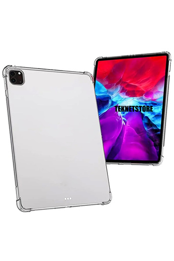 TEKNETSTORE ايباد برو 4. حافظة شفافة متوافقة مع الكمبيوتر اللوحي مقاس 11 بوصة من الجيل M2 2022، هيكل شفاف من السيليكون