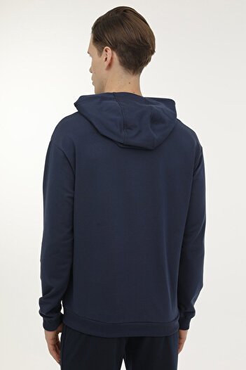 lumberjack M-SN73 BASIC HOODIE 2PR Ανδρικό φούτερ Navy Blue