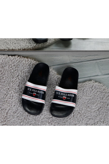U.S. Polo Assn. BASE. Polo Assn. Beach Pool Garden Sea Summer Flat Sole Unisex Daily Slippers