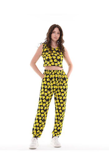 BW TEKSTİL CARTOON CHARACTER TOP AND BOTTOM SET