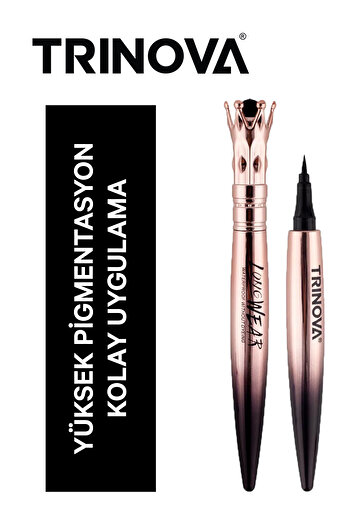 Trinova Party Queen Waterproof Eyeliner- Suya Dayanıklı Siyah Eyeliner