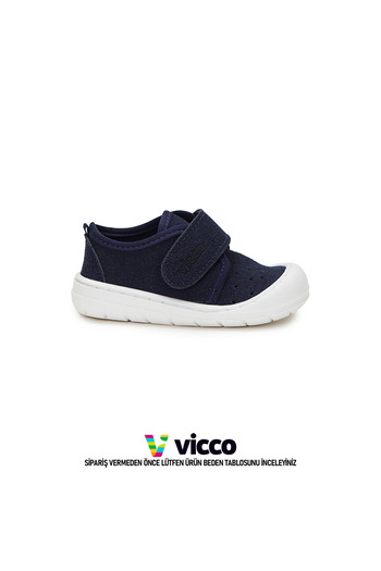 Vicco Anka Model Basic Baby Girl and Child First Step Daily Navy Blue Slippers