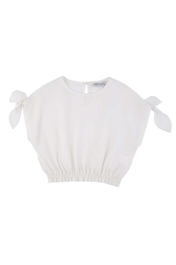 best kids Girl's Ecru Tie-Up Blouse