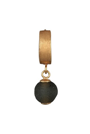 KUZZOI Ohrringe Herren Tek Creole ve Glasperle 925 Silber