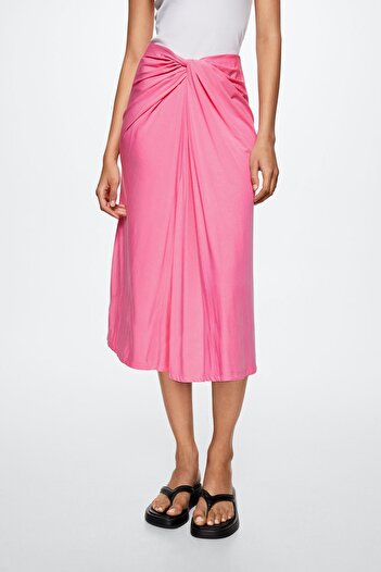 MANGO Woman Pink Women's Skirt 37092003