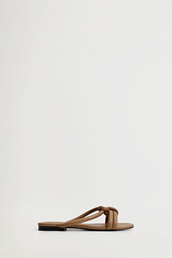 MANGO Woman Brown Women's Sandals 17010123