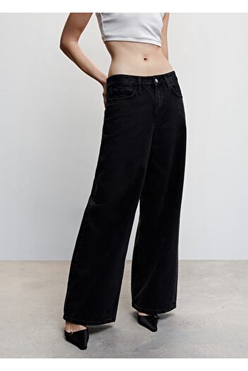 MANGO Woman Low Waisted Oversize Wideleg Loose Jeans