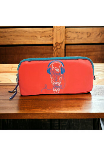 SEYFİKİRTASİYE DOUBLE COMPARTMENT WIDE INNER VOLUME QUALITY FABRIC PEN BOX PRODUCT